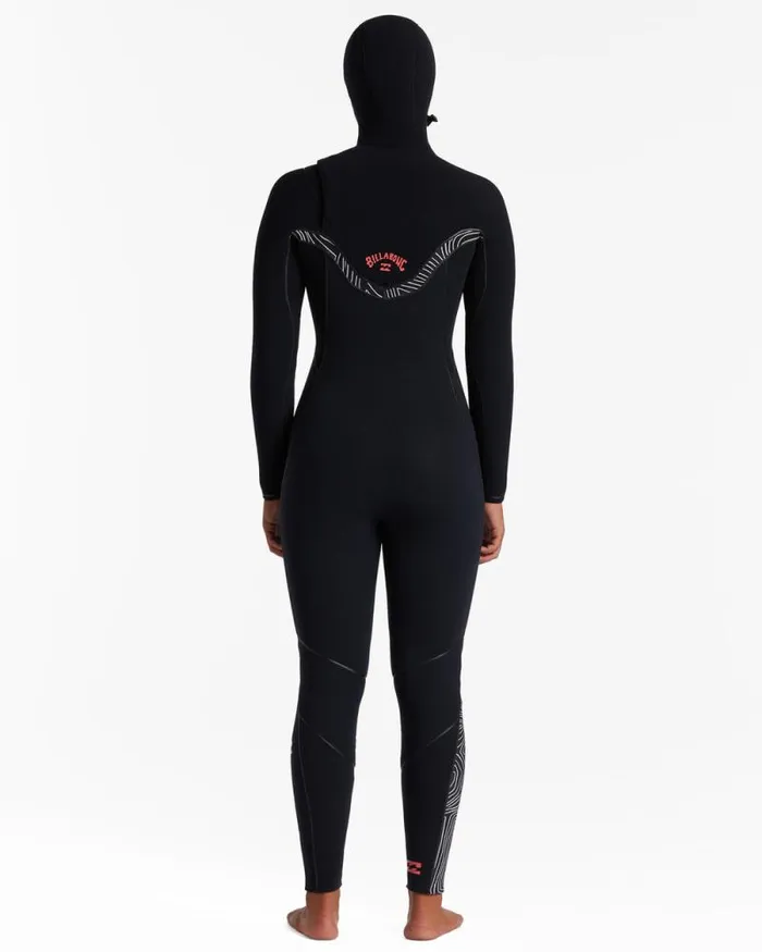 Billabong Fullsuits 54 Furnace Chest Zip Hooded Wetsuit Midnight Trails 8211 Women Billabong Fullsuits 54 Furnace Chest Zip Hooded Wetsuit Midnight Trails 8211 Women