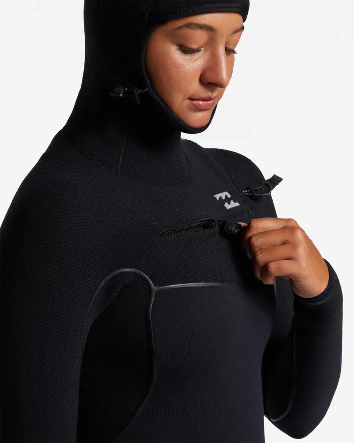 Billabong Fullsuits 54 Furnace Chest Zip Hooded Wetsuit Midnight Trails 8211 Women Billabong Fullsuits 54 Furnace Chest Zip Hooded Wetsuit Midnight Trails 8211 Women