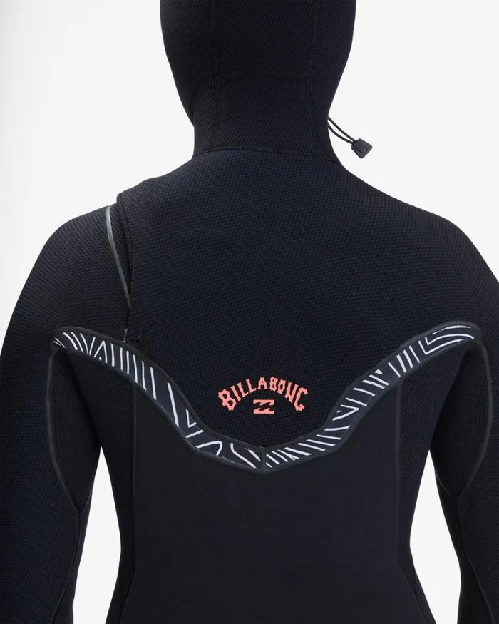 Billabong Fullsuits 54 Furnace Chest Zip Hooded Wetsuit Midnight Trails 8211 Women Billabong Fullsuits 54 Furnace Chest Zip Hooded Wetsuit Midnight Trails 8211 Women