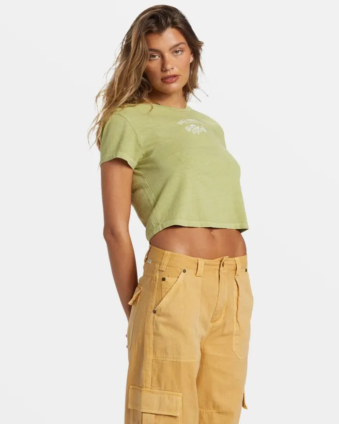 Billabong Graphic Tees and Tanks Dreamers Paradise TShirt Willow 8211 Women