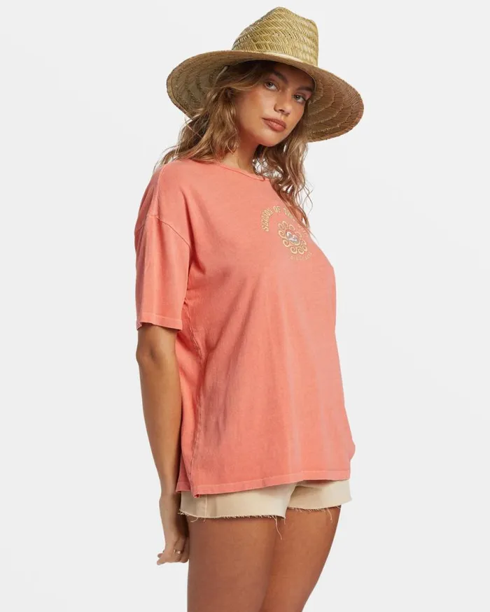 Billabong Graphic Tees and Tanks Its The Season TShirt Papaya 8211 Women