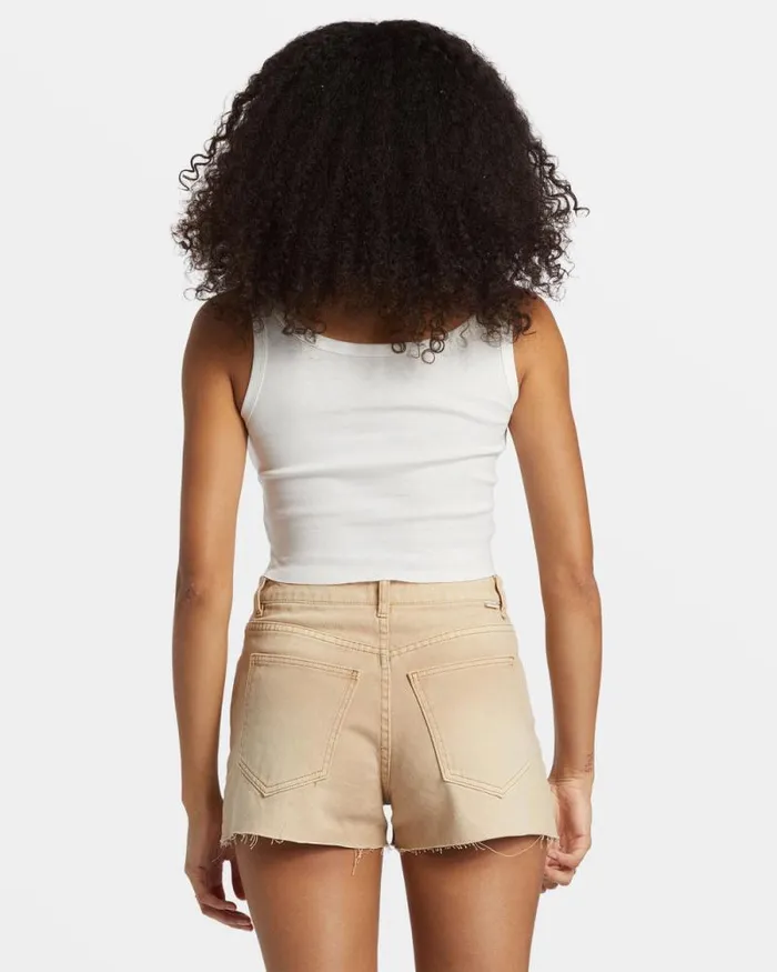 Billabong Graphic Tees and Tanks The Golden West Cropped Tank Top Salt Crystal 8211 Women