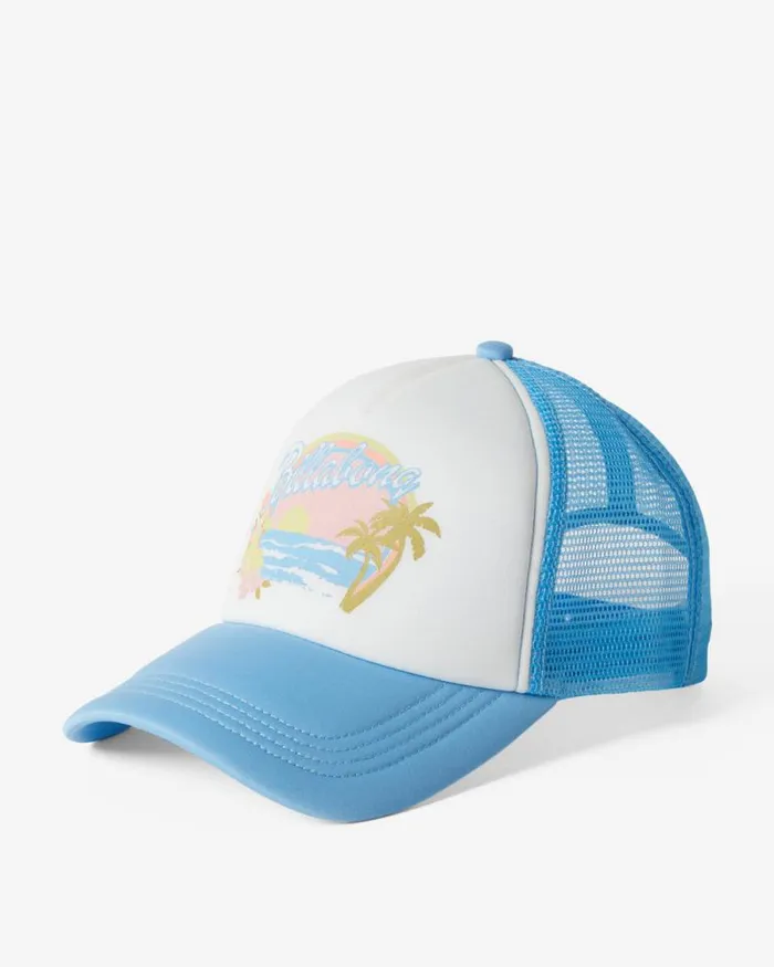 Billabong Hats and Beanies Across Waves Trucker Hat Blue Dream 8211 Women Billabong Hats and Beanies Across Waves Trucker Hat Blue Dream 8211 Women