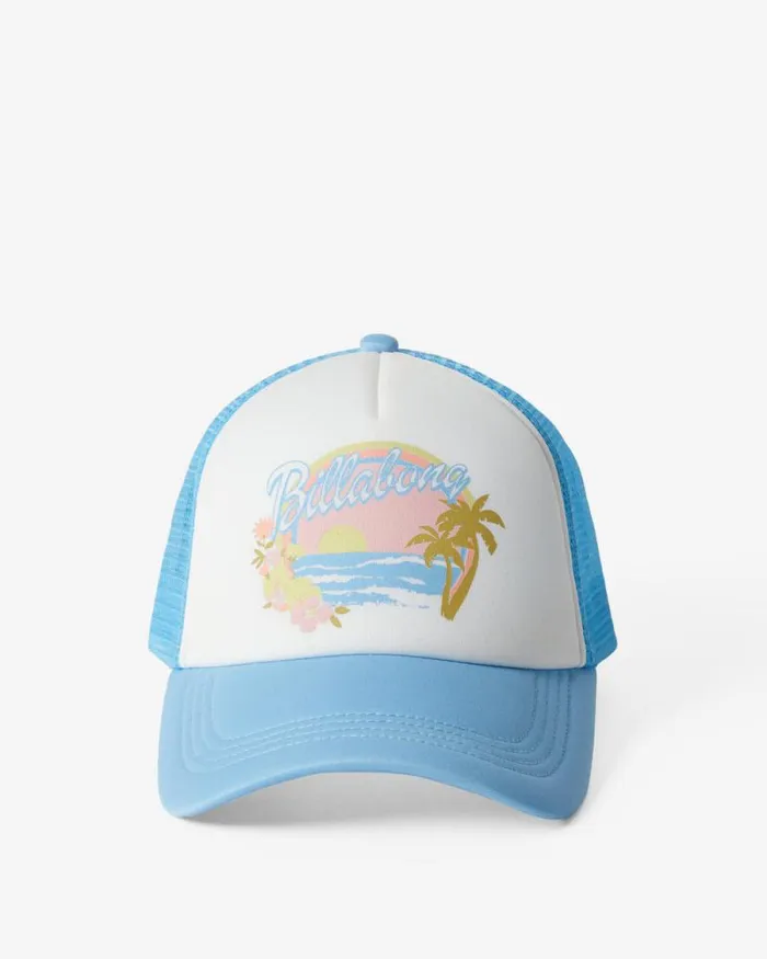 Billabong Hats and Beanies Across Waves Trucker Hat Blue Dream 8211 Women Billabong Hats and Beanies Across Waves Trucker Hat Blue Dream 8211 Women