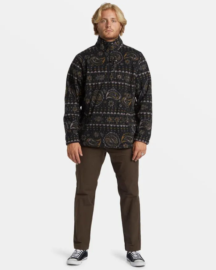 Billabong Hoodies and Fleece Boundary Polar Fleece Half Zip Pullover Black 8211 Men Billabong Hoodies and Fleece Boundary Polar Fleece Half Zip Pullover Black 8211 Men