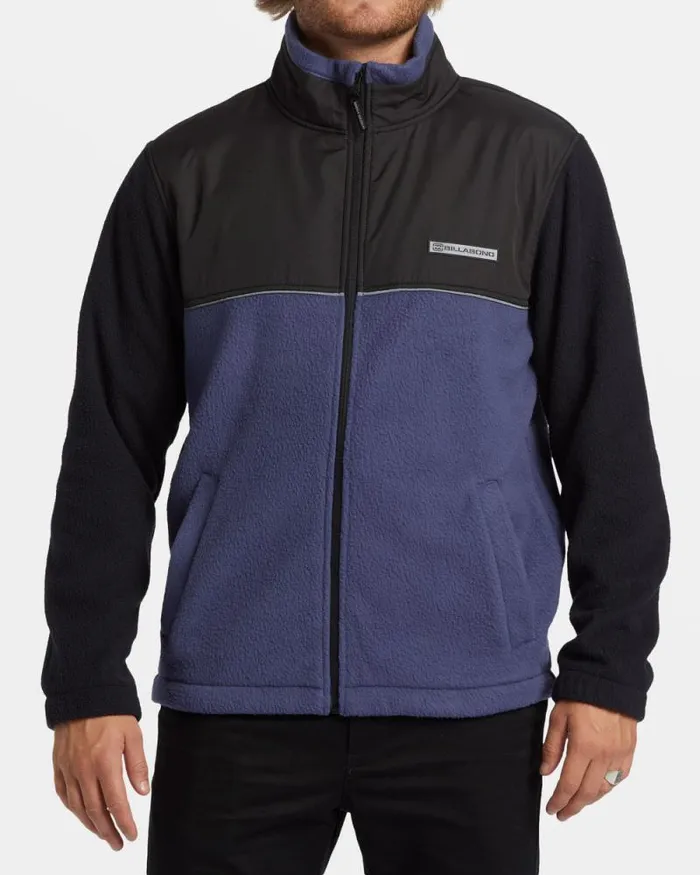 Billabong Hoodies and Fleece Boundary Spec 73 Polar Fleece Full Zip Pullover Black 8211 Men