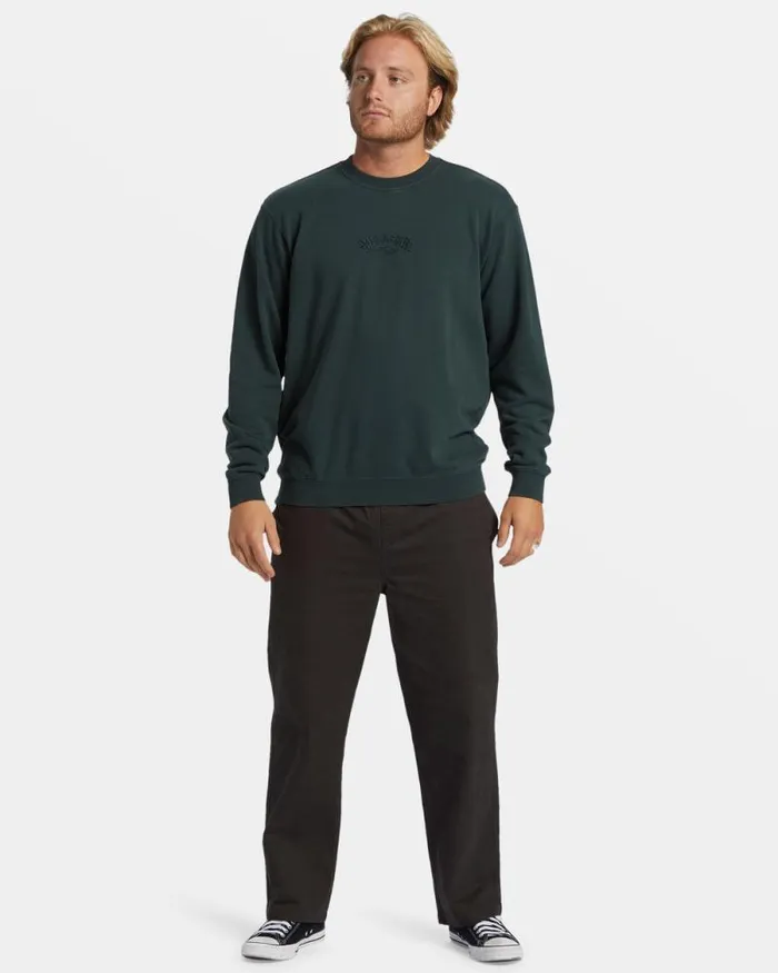 Billabong Hoodies and Fleece Wave Washed Crewneck Sweatshirt Forest Green 8211 Men Billabong Hoodies and Fleece Wave Washed Crewneck Sweatshirt Forest Green 8211 Men