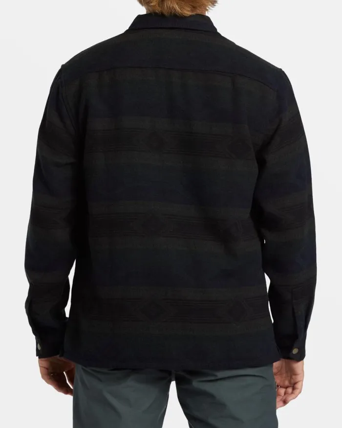 Billabong Jackets Lodge Long Sleeve Flannel Shirt Military 8211 Men
