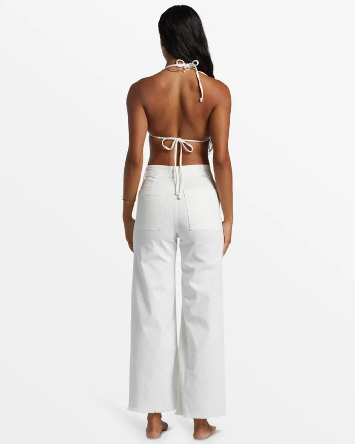 Billabong Jeans and Pants Free Fall HighWaist Pants Salt Crystal 1 8211 Women Billabong Jeans and Pants Free Fall HighWaist Pants Salt Crystal 1 8211 Women