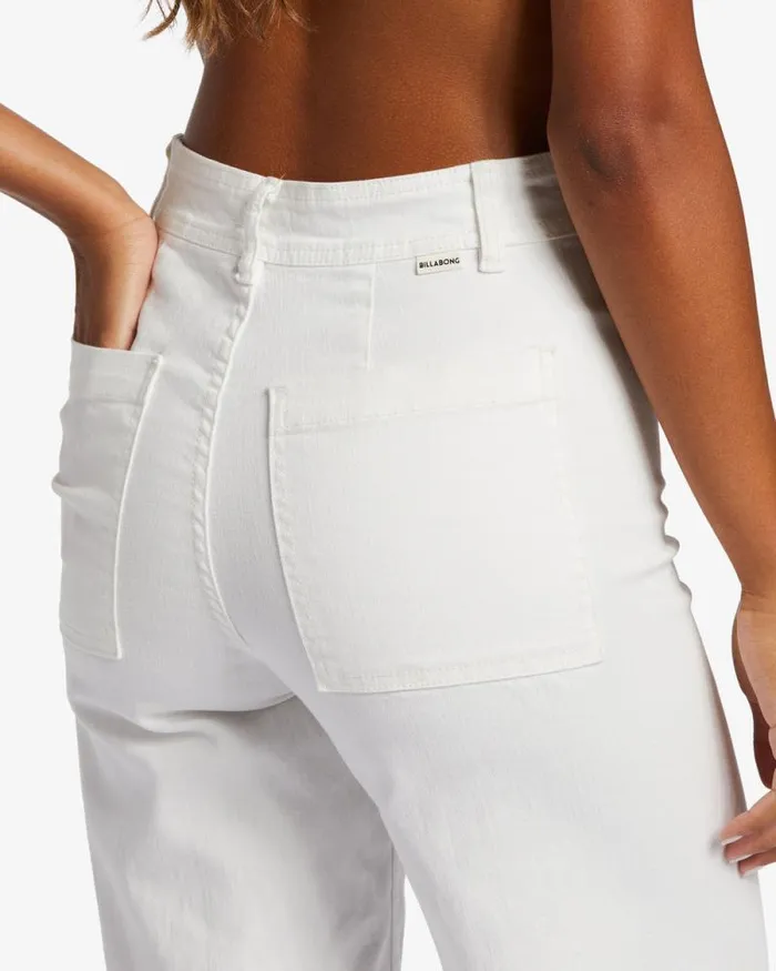 Billabong Jeans and Pants Free Fall HighWaist Pants Salt Crystal 1 8211 Women Billabong Jeans and Pants Free Fall HighWaist Pants Salt Crystal 1 8211 Women