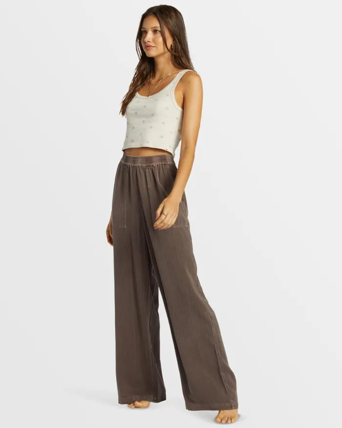 Billabong Jeans and Pants Free Time Relaxed Fit Pants Kona 8211 Women Billabong Jeans and Pants Free Time Relaxed Fit Pants Kona 8211 Women