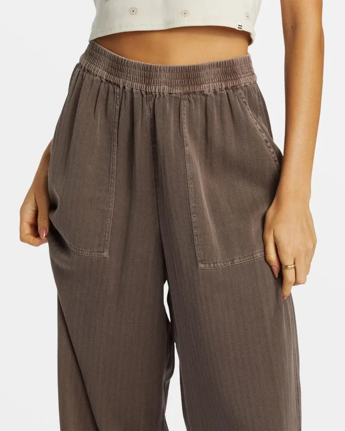 Billabong Jeans and Pants Free Time Relaxed Fit Pants Kona 8211 Women Billabong Jeans and Pants Free Time Relaxed Fit Pants Kona 8211 Women