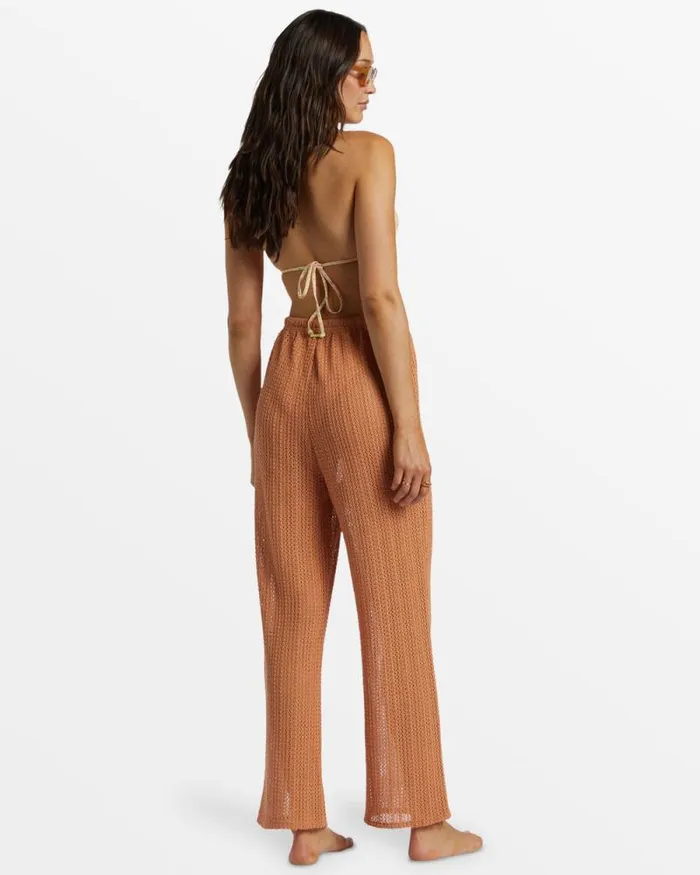 Billabong Jeans and Pants Largo Beach Pant Cover Up Toffee 8211 Women