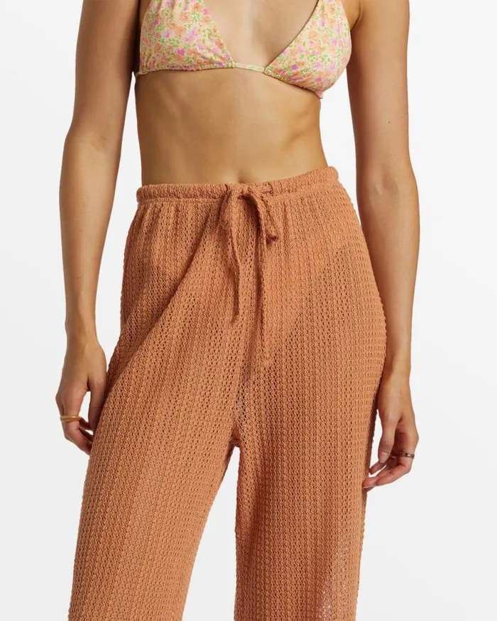 Billabong Jeans and Pants Largo Beach Pant Cover Up Toffee 8211 Women