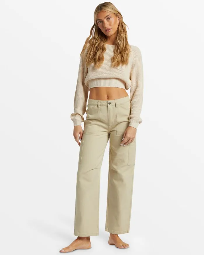 Billabong Jeans and Pants Leia Cargo Pants Light Avocado 8211 Women Billabong Jeans and Pants Leia Cargo Pants Light Avocado 8211 Women