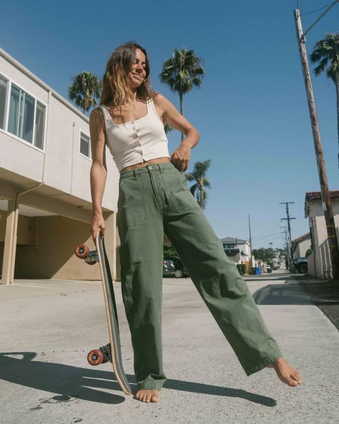 Billabong Jeans and Pants Stay Grounded StraightLeg Pants Treehugger 8211 Women