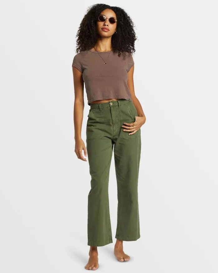 Billabong Jeans and Pants Stay Grounded StraightLeg Pants Treehugger 8211 Women
