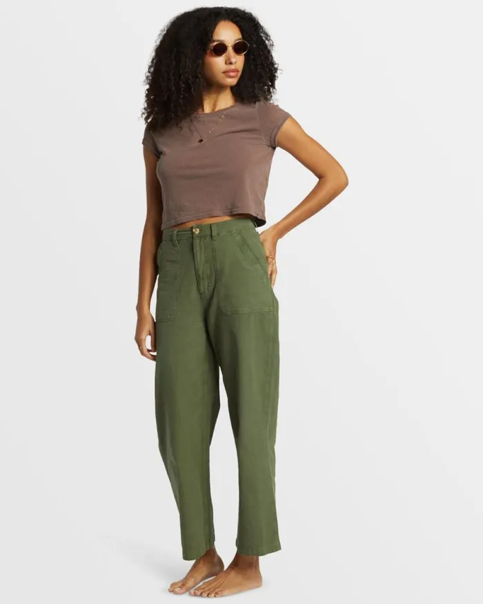Billabong Jeans and Pants Stay Grounded StraightLeg Pants Treehugger 8211 Women
