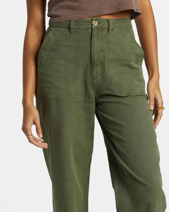 Billabong Jeans and Pants Stay Grounded StraightLeg Pants Treehugger 8211 Women
