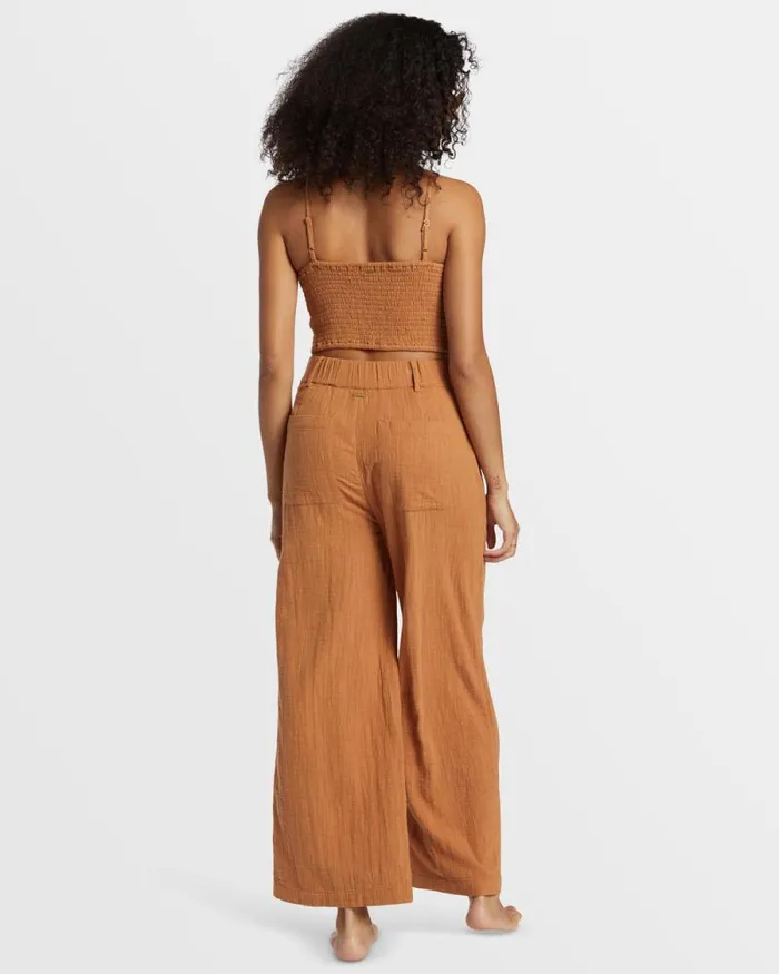 Billabong Jeans and Pants Tailor Made Wide Leg Pants Sandalwood 8211 Women