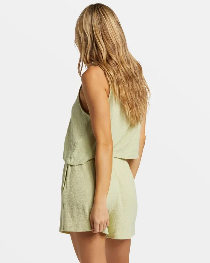 Billabong Matching Sets Harbor Boxy Tank Top Light Avocado 8211 Women