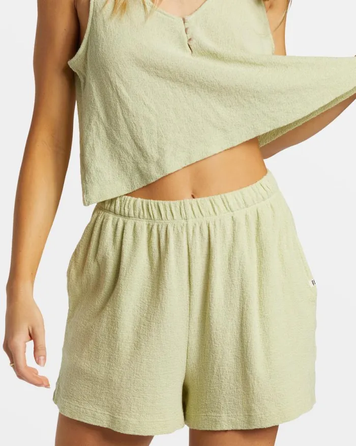 Billabong Matching Sets Harbor Boxy Tank Top Light Avocado 8211 Women