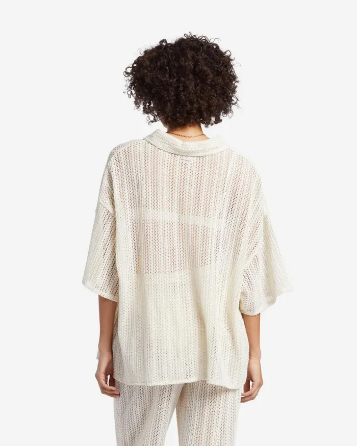 Billabong Matching Sets Largo Overshirt Cover Up Salt Crystal 8211 Women