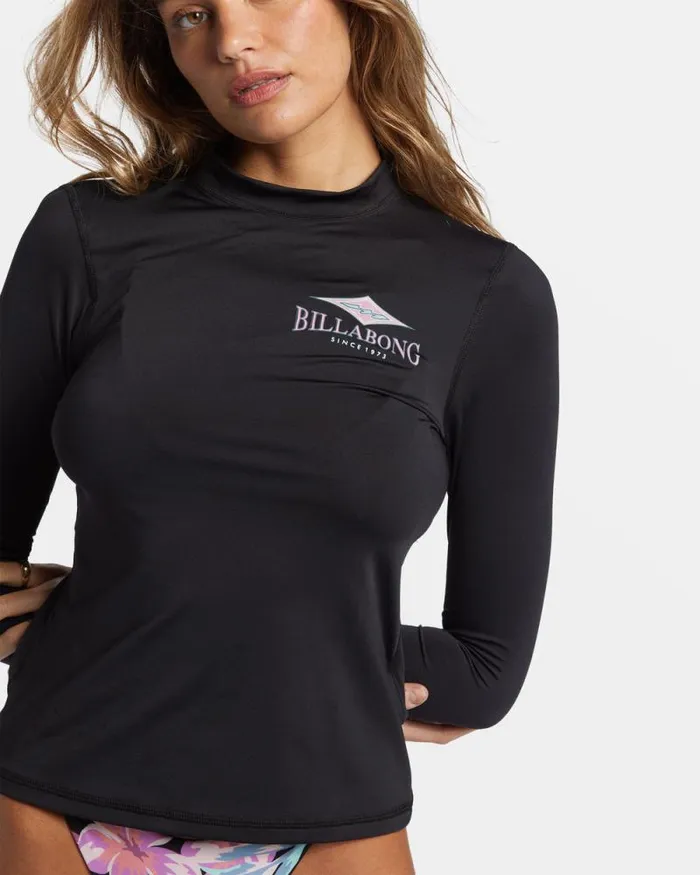 Billabong Rashguards and Bodysuits Core Long Sleeve Surf Tee Black 8211 Women Billabong Rashguards and Bodysuits Core Long Sleeve Surf Tee Black 8211 Women