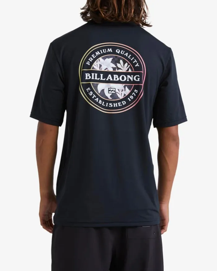 Billabong Rashguards and Surf Tees Rotor Loose Fit Short Sleeve Surf Tee Black 8211 Men Billabong Rashguards and Surf Tees Rotor Loose Fit Short Sleeve Surf Tee Black 8211 Men