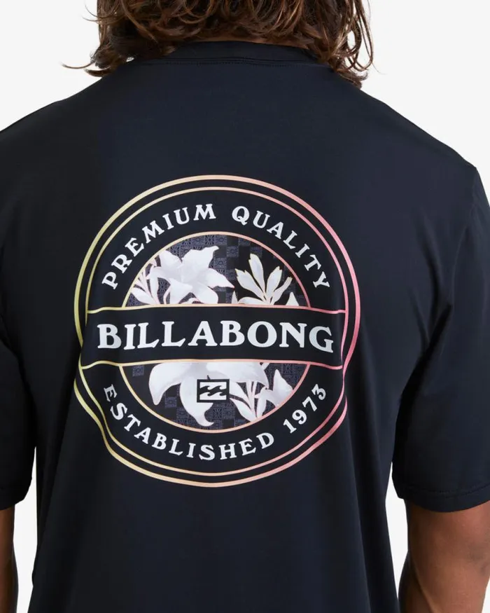 Billabong Rashguards and Surf Tees Rotor Loose Fit Short Sleeve Surf Tee Black 8211 Men Billabong Rashguards and Surf Tees Rotor Loose Fit Short Sleeve Surf Tee Black 8211 Men