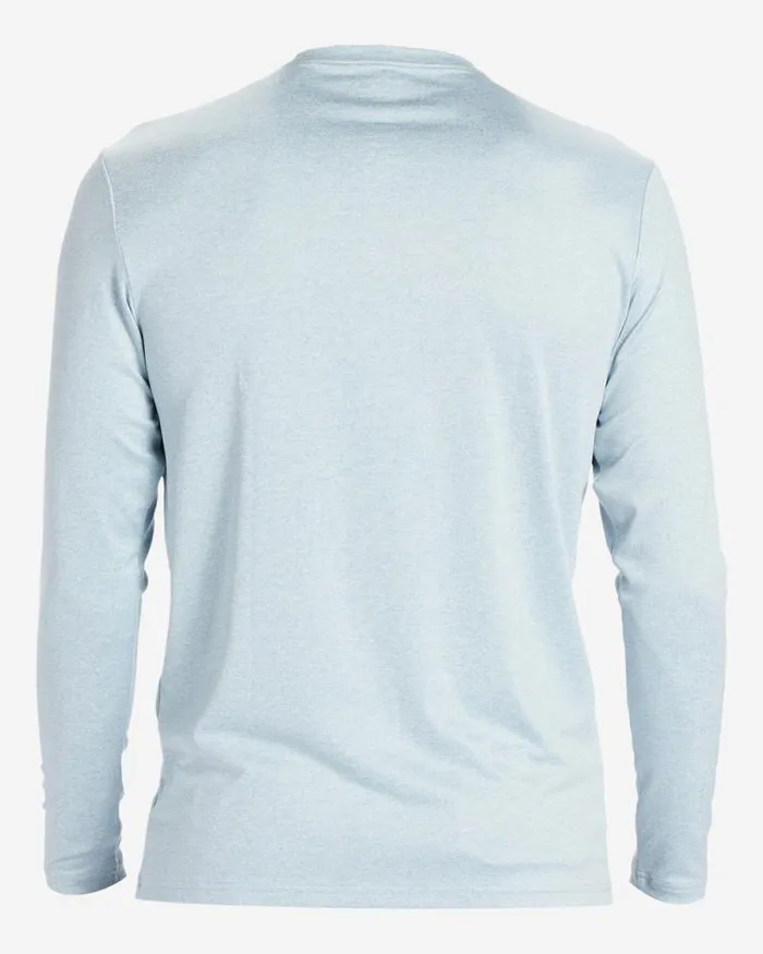 Billabong Rashguards and Surf Tees Unity Long Sleeve UPF 50 Surf TShirt Smoke Blue Heather 8211 Men Billabong Rashguards and Surf Tees Unity Long Sleeve UPF 50 Surf TShirt Smoke Blue Heather 8211 Men