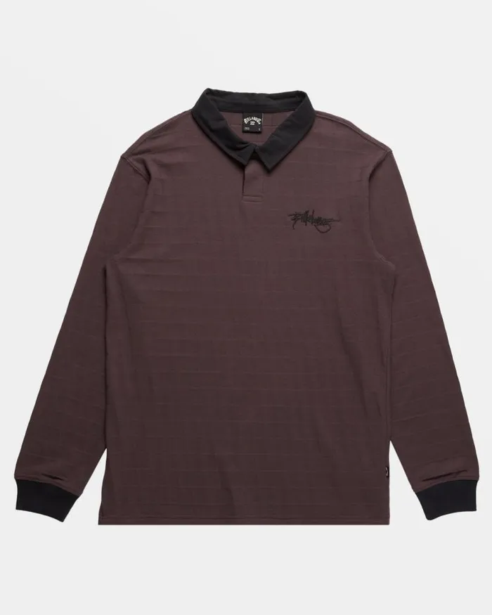 Billabong Shirts Neutron Long Sleeve Polo Shirt Plum 8211 Men Billabong Shirts Neutron Long Sleeve Polo Shirt Plum 8211 Men