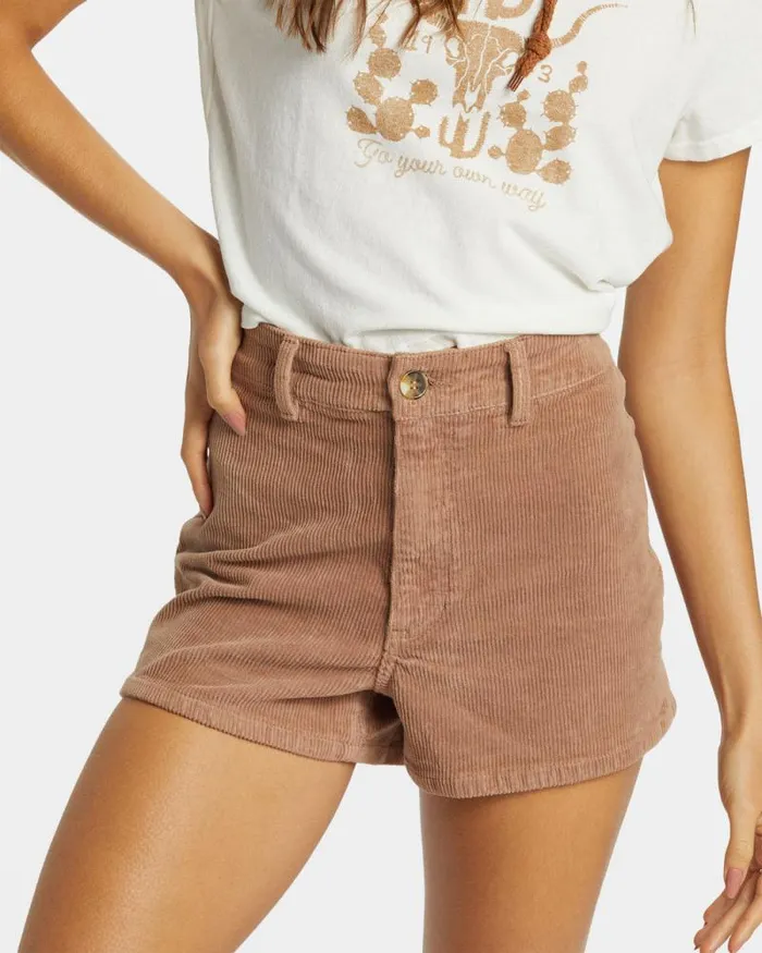 Billabong Shorts Free Fall Corduroy Shorts Sweet Earth 8211 Women