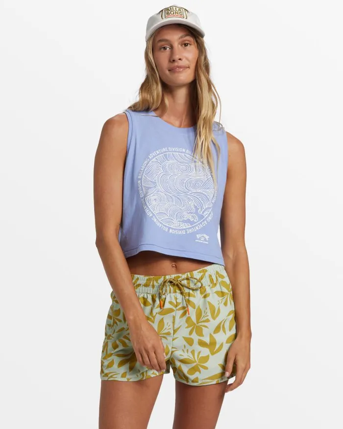 Billabong Shorts New Adventure Short Printed Shorts Smoke Green 8211 Women