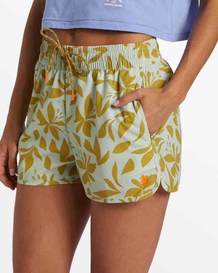 Billabong Shorts New Adventure Short Printed Shorts Smoke Green 8211 Women