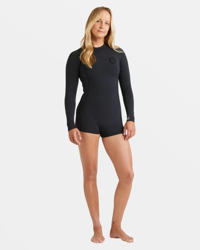 Billabong Springsuits 22mm Spring Fever Natural Upcycler Back Zip Long Sleeve Springsuit Black 8211 Women Billabong Springsuits 22mm Spring Fever Natural Upcycler Back Zip Long Sleeve Springsuit Black 8211 Women