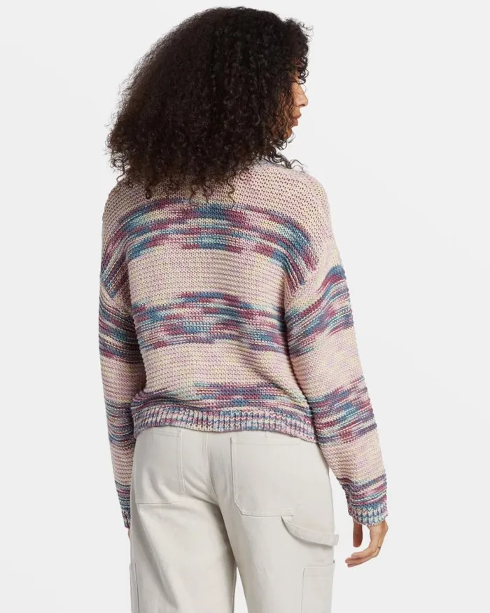 Billabong Sweaters Fade Out Pullover Sweater Blue Shadow 8211 Women Billabong Sweaters Fade Out Pullover Sweater Blue Shadow 8211 Women