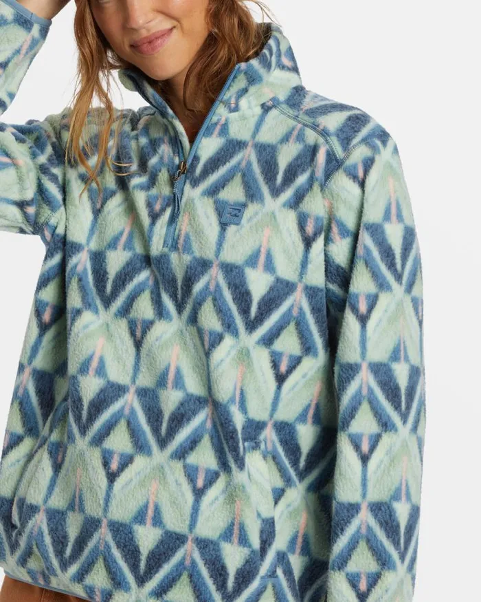 Billabong Sweatshirts and Fleece ADiv Boundary Mock 3 HalfZip Pullover Sweatshirt Blue Shadow 8211 Women Billabong Sweatshirts and Fleece ADiv Boundary Mock 3 HalfZip Pullover Sweatshirt Blue Shadow 8211 Women