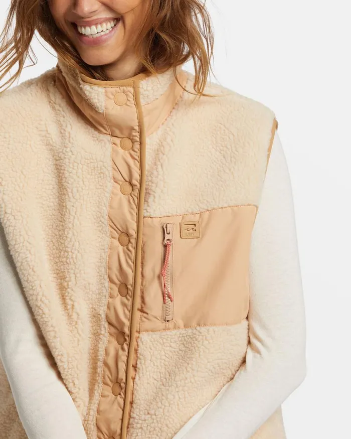 Billabong Sweatshirts and Fleece Hike Up Sherpa Vest Oat 8211 Women Billabong Sweatshirts and Fleece Hike Up Sherpa Vest Oat 8211 Women