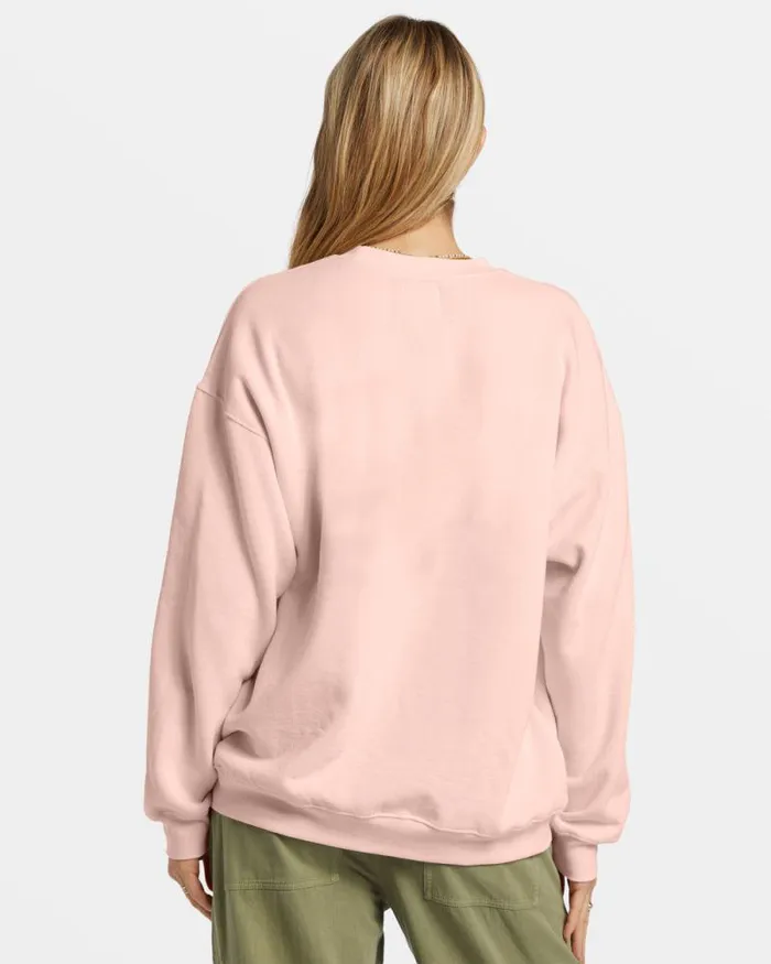 Billabong Sweatshirts and Fleece Ride In Oversized Crewneck Sweatshirt Feelin Peachy 8211 Women