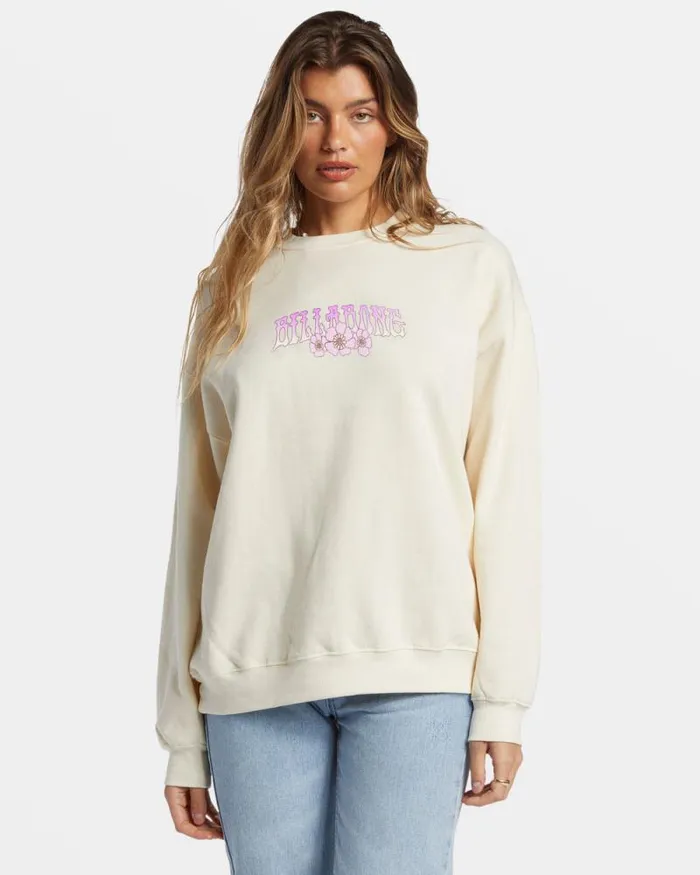 Billabong Sweatshirts and Fleece Ride In Oversized Crewneck Sweatshirt White Cap 1 8211 Women Billabong Sweatshirts and Fleece Ride In Oversized Crewneck Sweatshirt White Cap 1 8211 Women