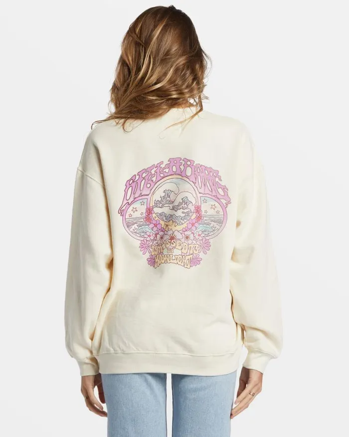 Billabong Sweatshirts and Fleece Ride In Oversized Crewneck Sweatshirt White Cap 1 8211 Women Billabong Sweatshirts and Fleece Ride In Oversized Crewneck Sweatshirt White Cap 1 8211 Women