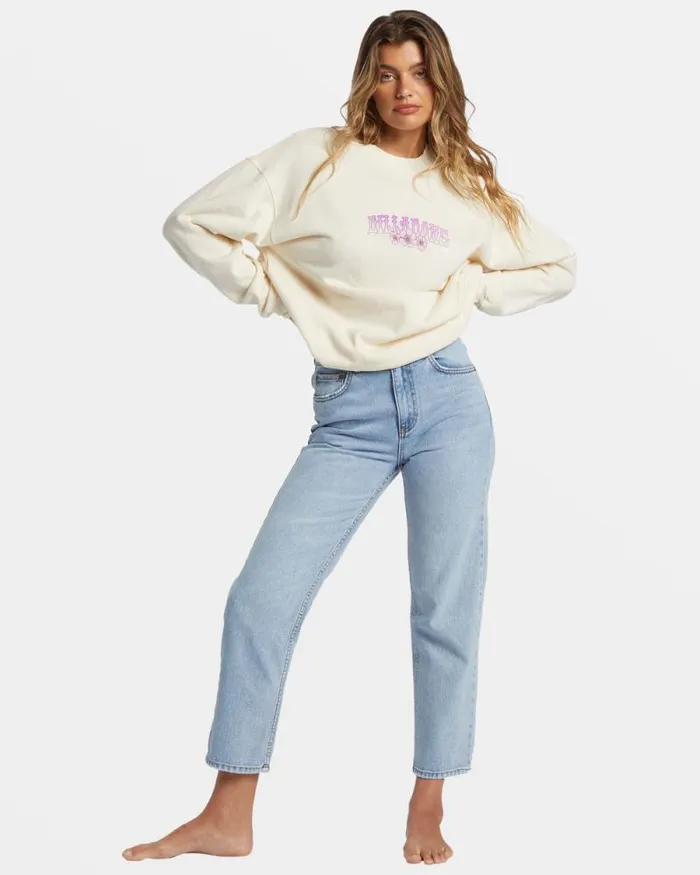 Billabong Sweatshirts and Fleece Ride In Oversized Crewneck Sweatshirt White Cap 1 8211 Women Billabong Sweatshirts and Fleece Ride In Oversized Crewneck Sweatshirt White Cap 1 8211 Women
