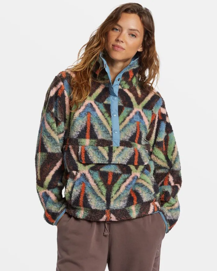 Billabong Sweatshirts and Fleece Switchback Mock Neck Fleece Black Multi 1 8211 Women Billabong Sweatshirts and Fleece Switchback Mock Neck Fleece Black Multi 1 8211 Women
