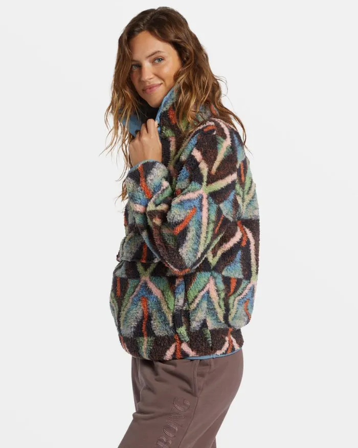 Billabong Sweatshirts and Fleece Switchback Mock Neck Fleece Black Multi 1 8211 Women Billabong Sweatshirts and Fleece Switchback Mock Neck Fleece Black Multi 1 8211 Women