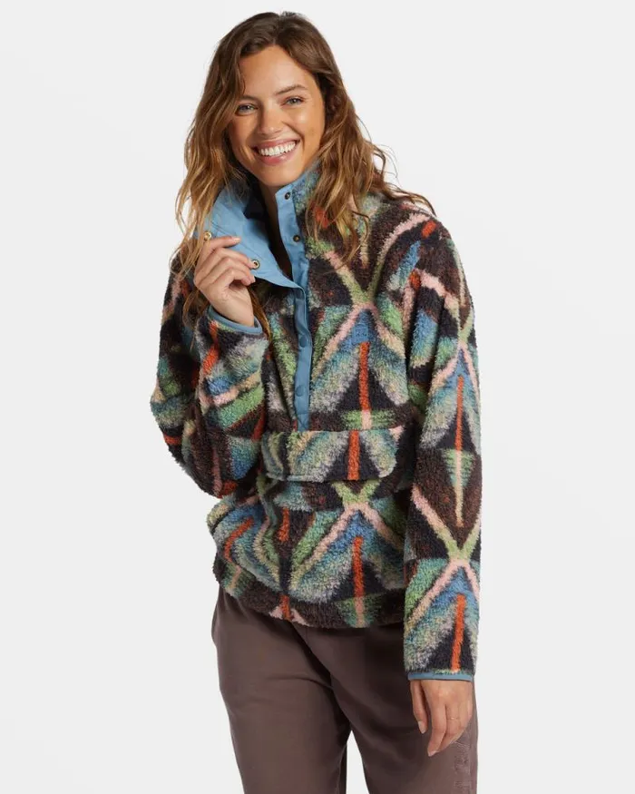 Billabong Sweatshirts and Fleece Switchback Mock Neck Fleece Black Multi 1 8211 Women Billabong Sweatshirts and Fleece Switchback Mock Neck Fleece Black Multi 1 8211 Women