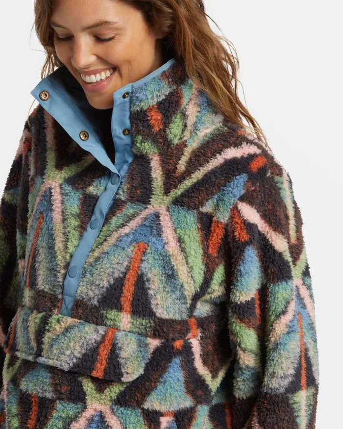 Billabong Sweatshirts and Fleece Switchback Mock Neck Fleece Black Multi 1 8211 Women Billabong Sweatshirts and Fleece Switchback Mock Neck Fleece Black Multi 1 8211 Women