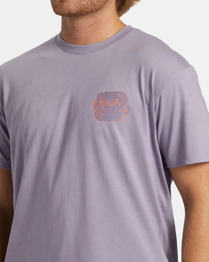 Billabong TShirts Crayon Wave TShirt Purple Ash 8211 Men