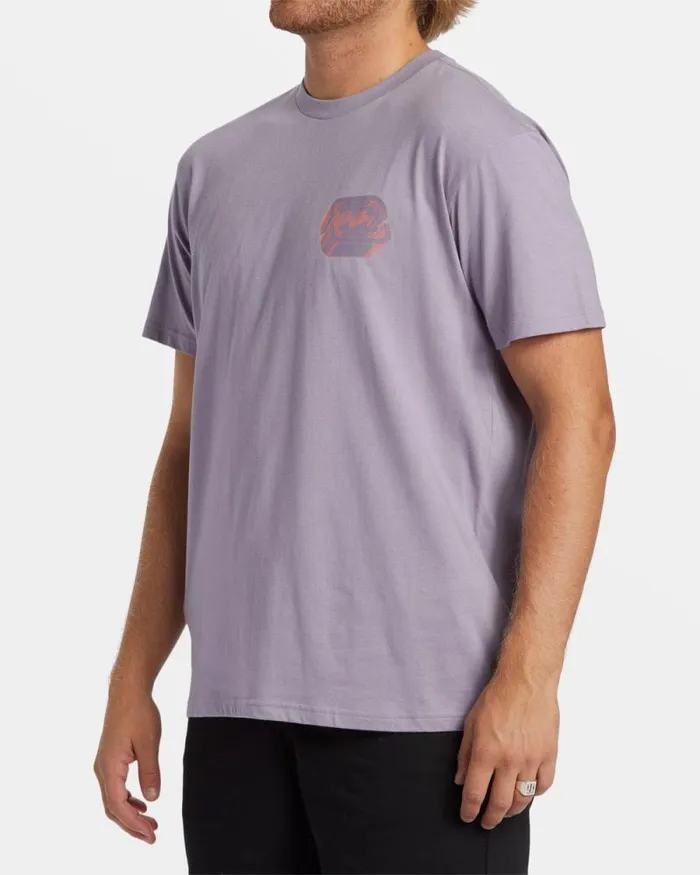 Billabong TShirts Crayon Wave TShirt Purple Ash 8211 Men