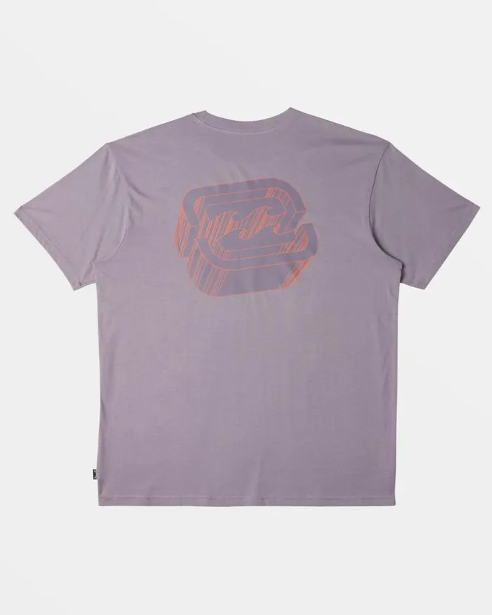 Billabong TShirts Crayon Wave TShirt Purple Ash 8211 Men